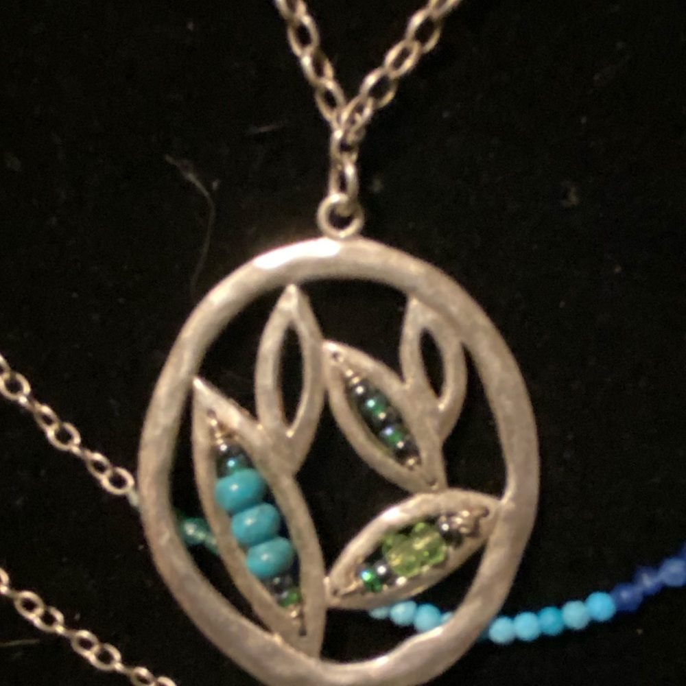 RETIRED Silpada necklace Silver and Turquoise Pendant Necklace
